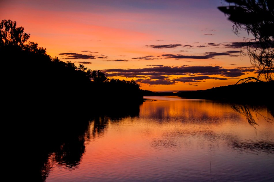 We arrived at the Victroia River in Gregory National Park at dusk, just in time for this sensational sunset.